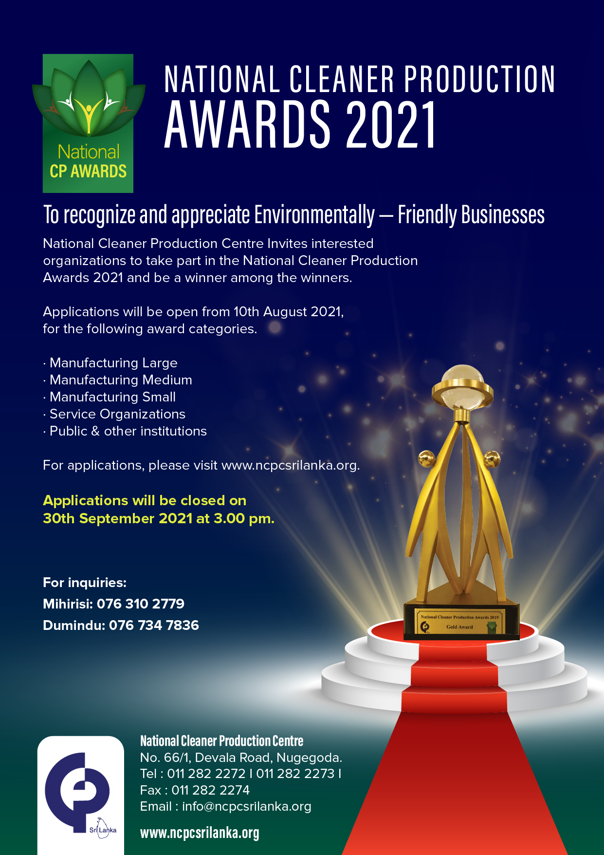 National Cleaner Production Awards 2021 NCPC